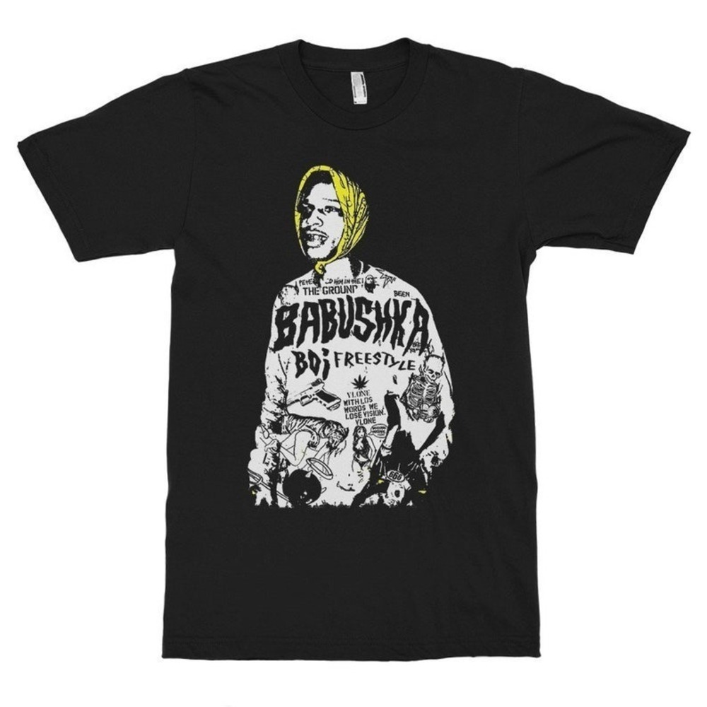 ASAP Rocky Babushka Boi Art T-Shirt Men_s And Women_s Sizes